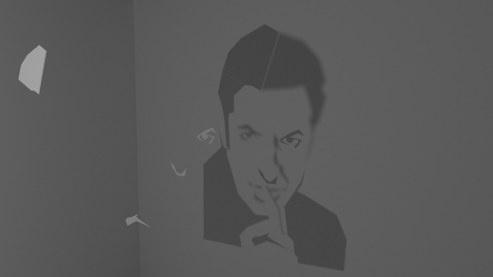 Jeff Goldblum wall shadow preview image 1